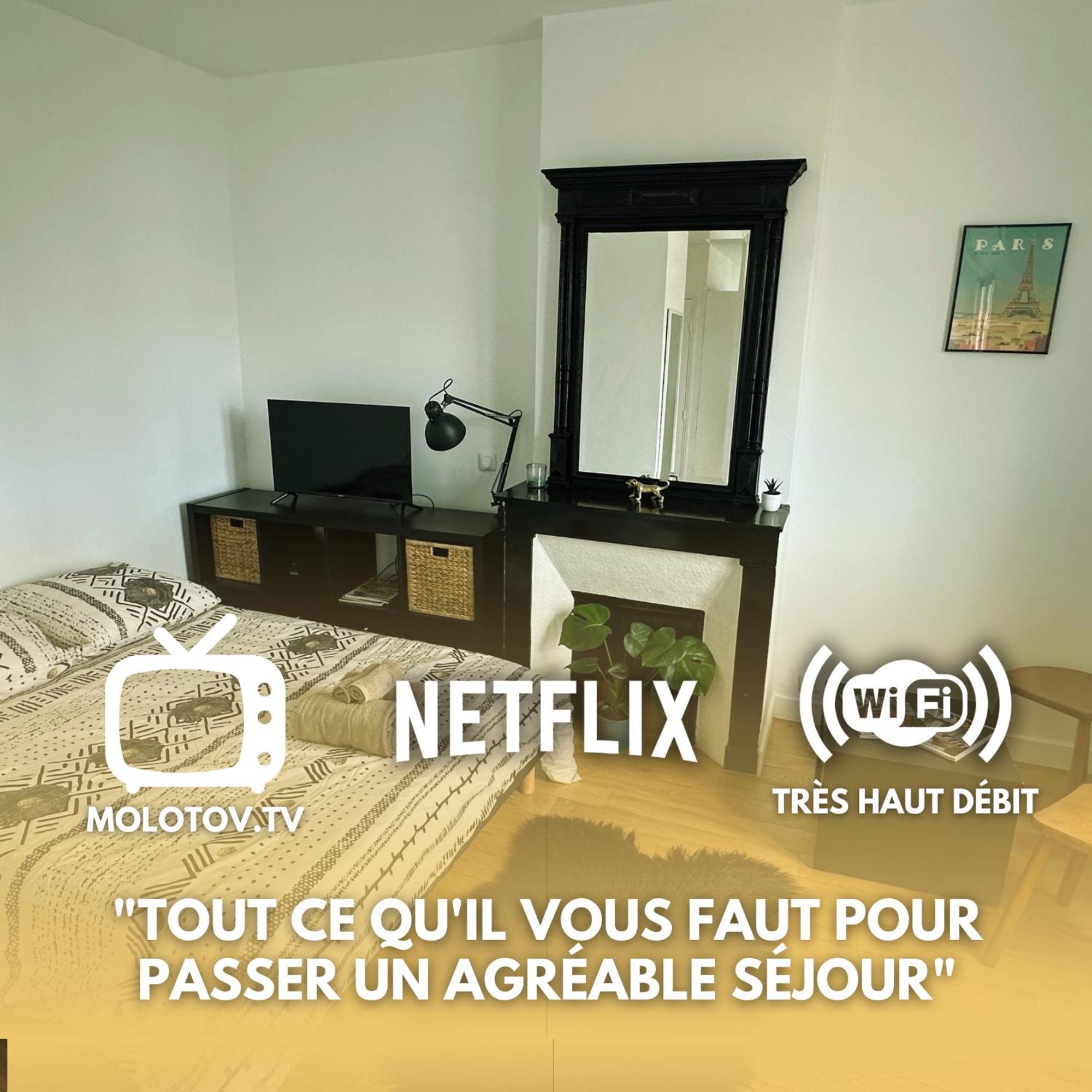 דירות פריז Charmant Studio Au Coeur Du 18E מראה חיצוני תמונה